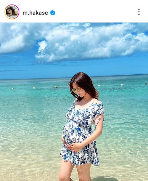 葉加瀬マイ第２子の妊娠発表「お腹も大きくなり元気に動いている」海辺を歩く姿を公開
