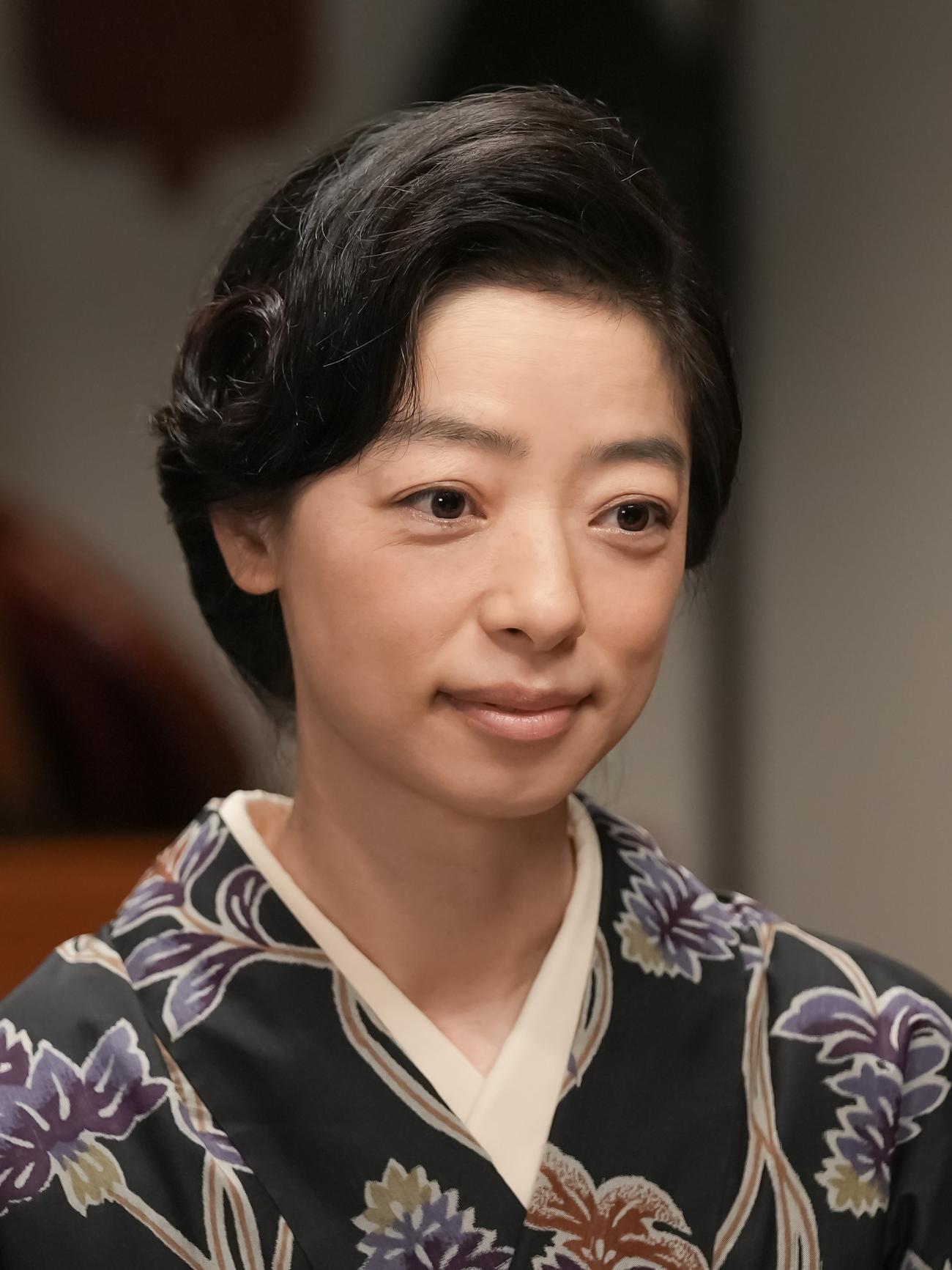 朝ドラ初出演の市川実和子（C）NHK