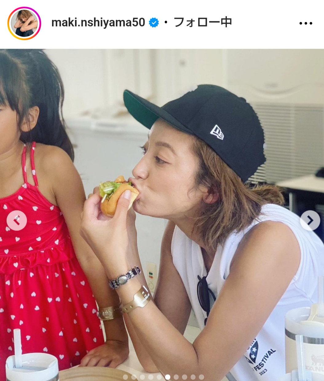 西山茉希のインスタグラムから