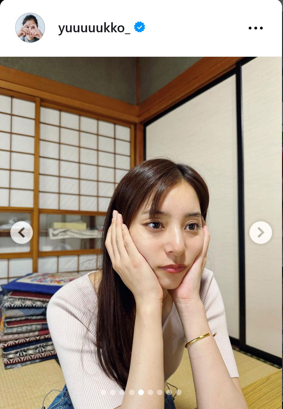 新木優子のインスタグラムから