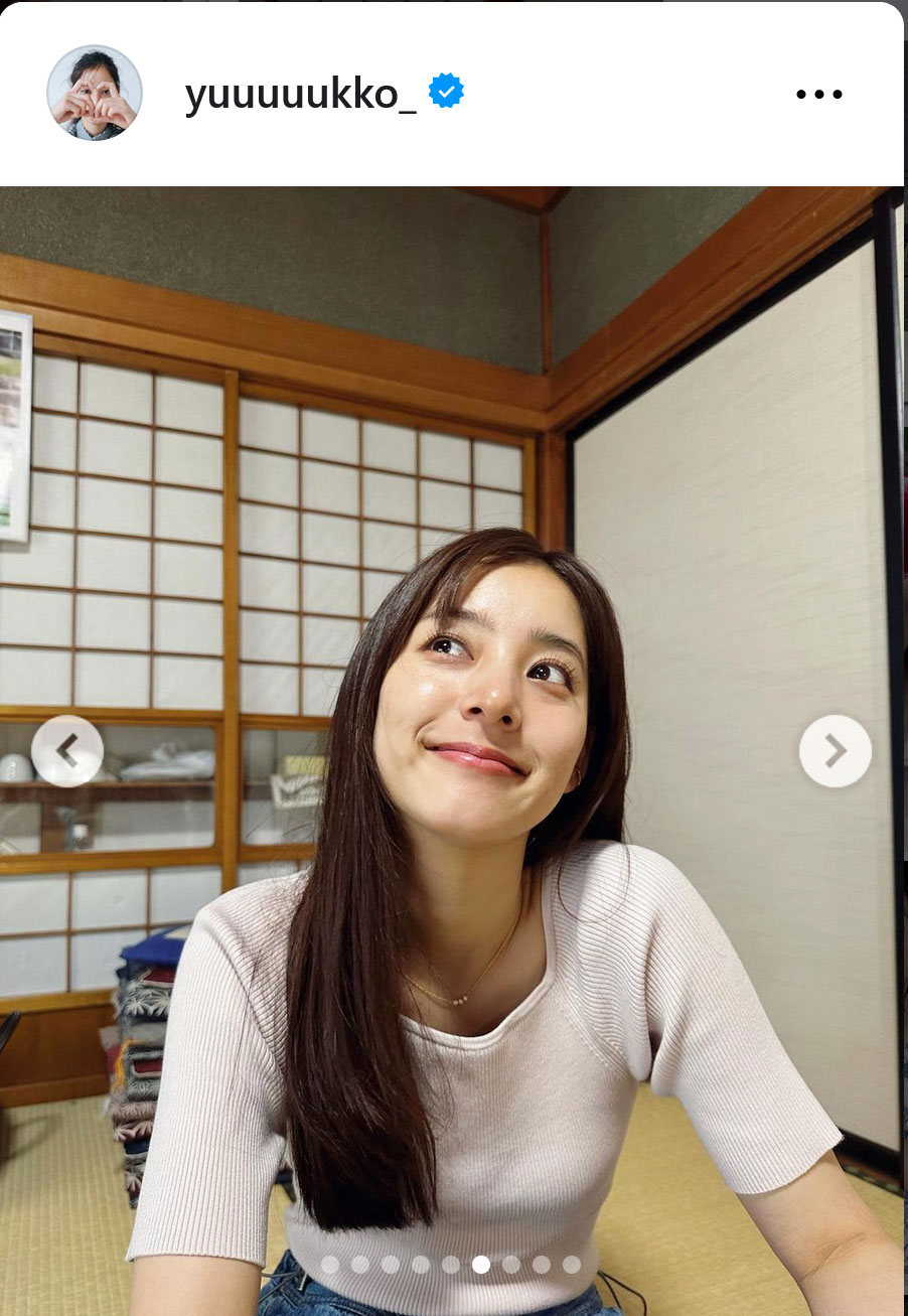 新木優子のインスタグラムから