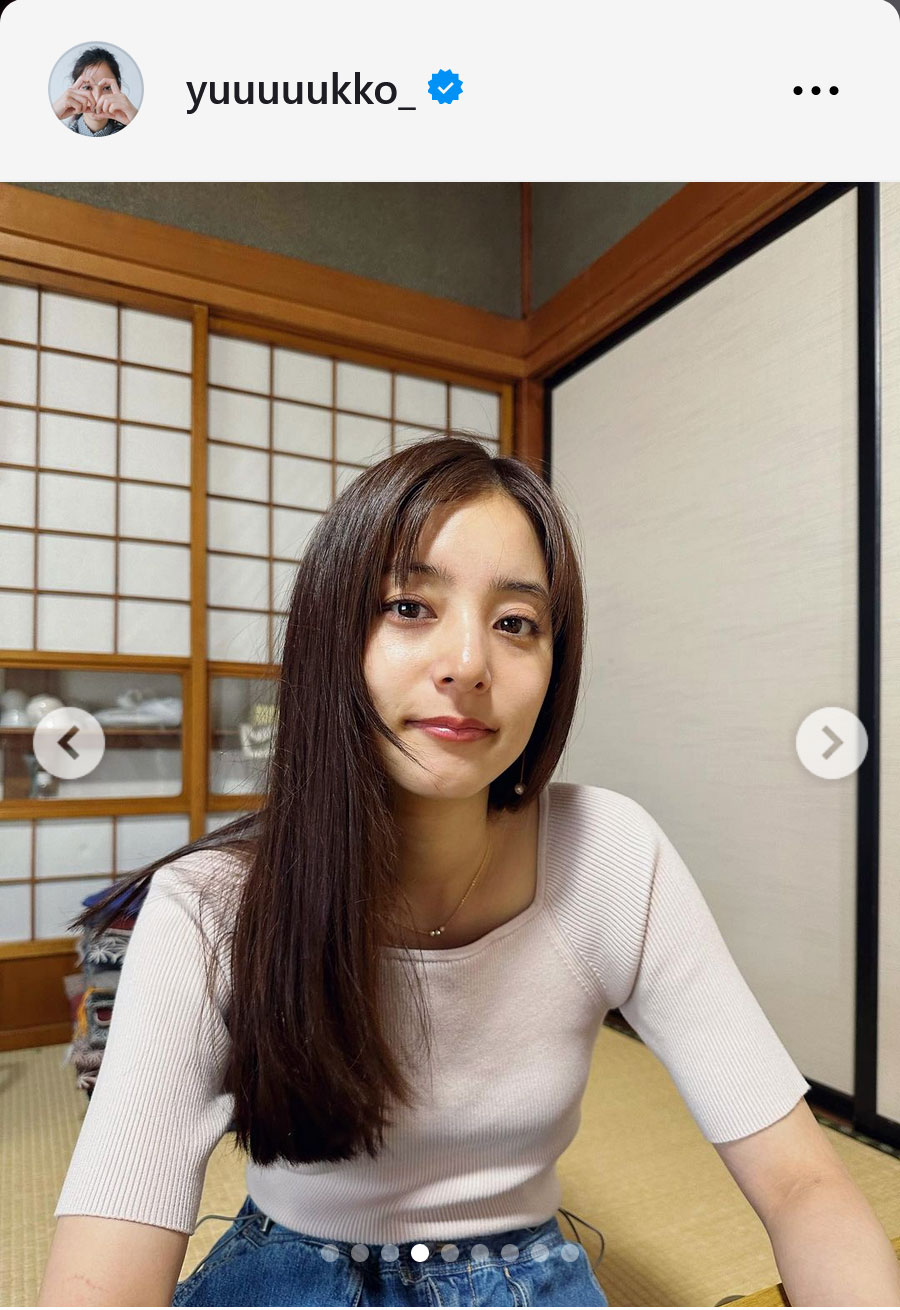 新木優子のインスタグラムから