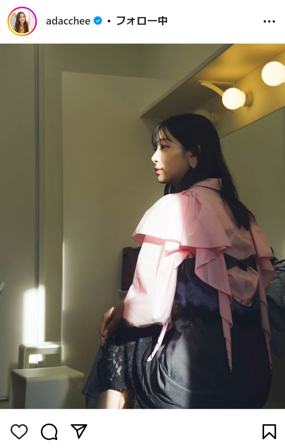 足立梨花のインスタグラムから