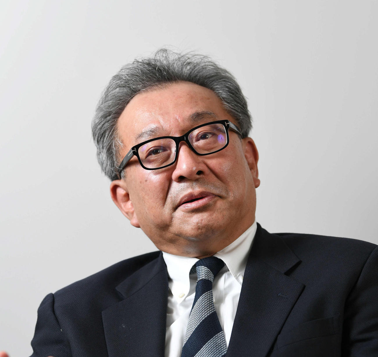民放連の遠藤龍之介会長（2019年撮影）