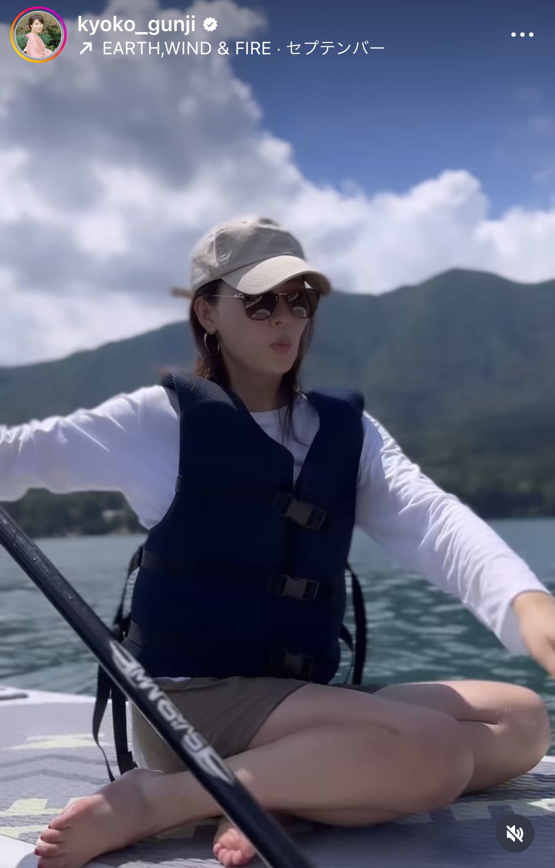 郡司恭子アナのインスタグラムから