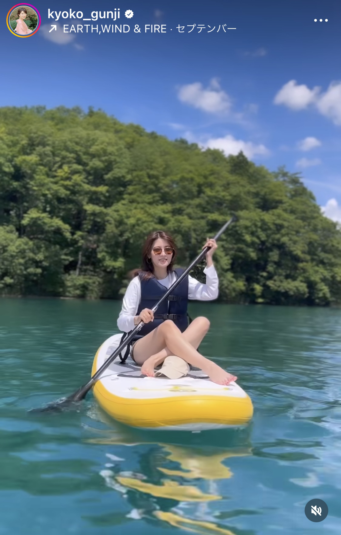 郡司恭子アナのインスタグラムから