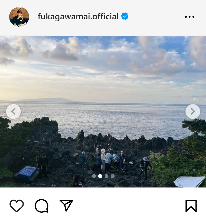 深川麻衣のインスタグラムから