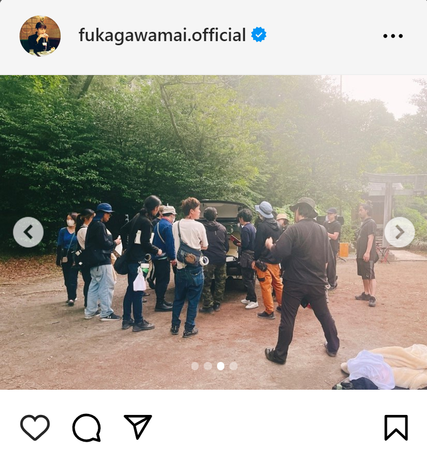 深川麻衣のインスタグラムから