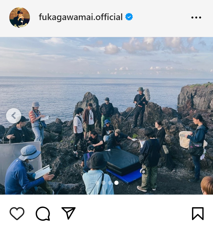 深川麻衣のインスタグラムから