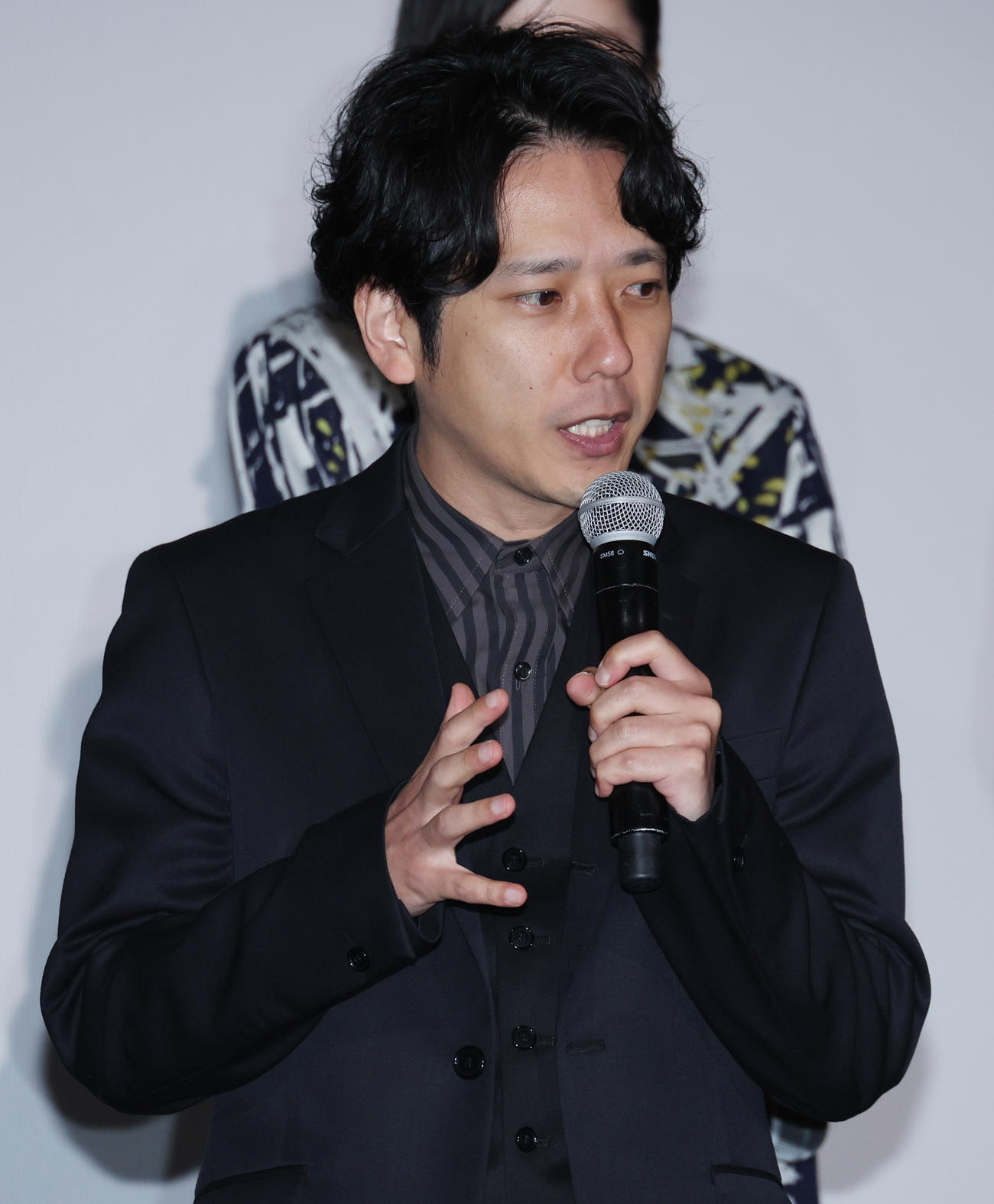 ドラマ「ONE DAY」制作発表を行った二宮和也（撮影・中島郁夫）