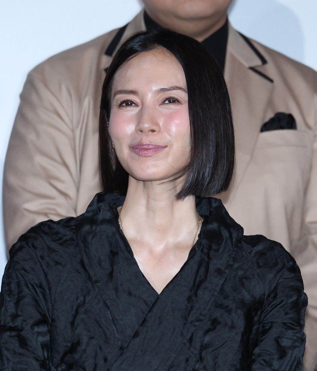 ドラマ「ONE DAY」制作発表を行った中谷美紀（撮影・中島郁夫）