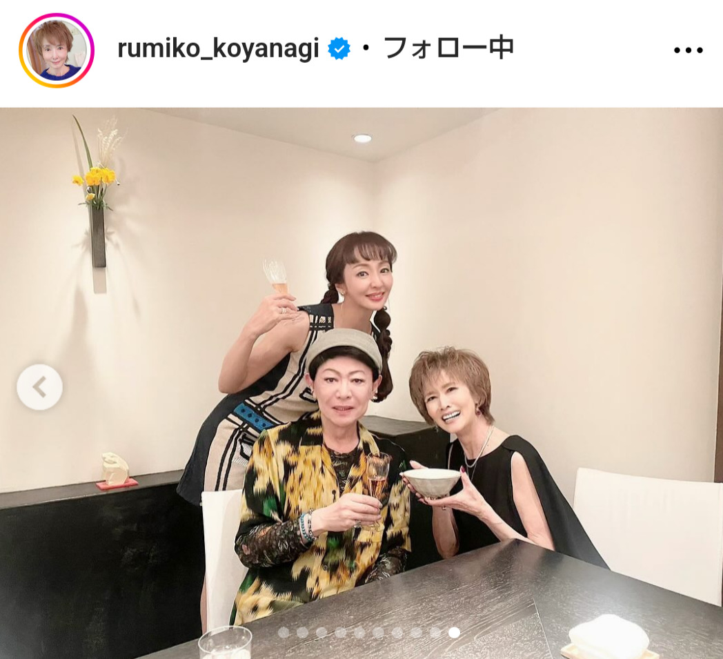 小柳ルミ子のインスタグラムから
