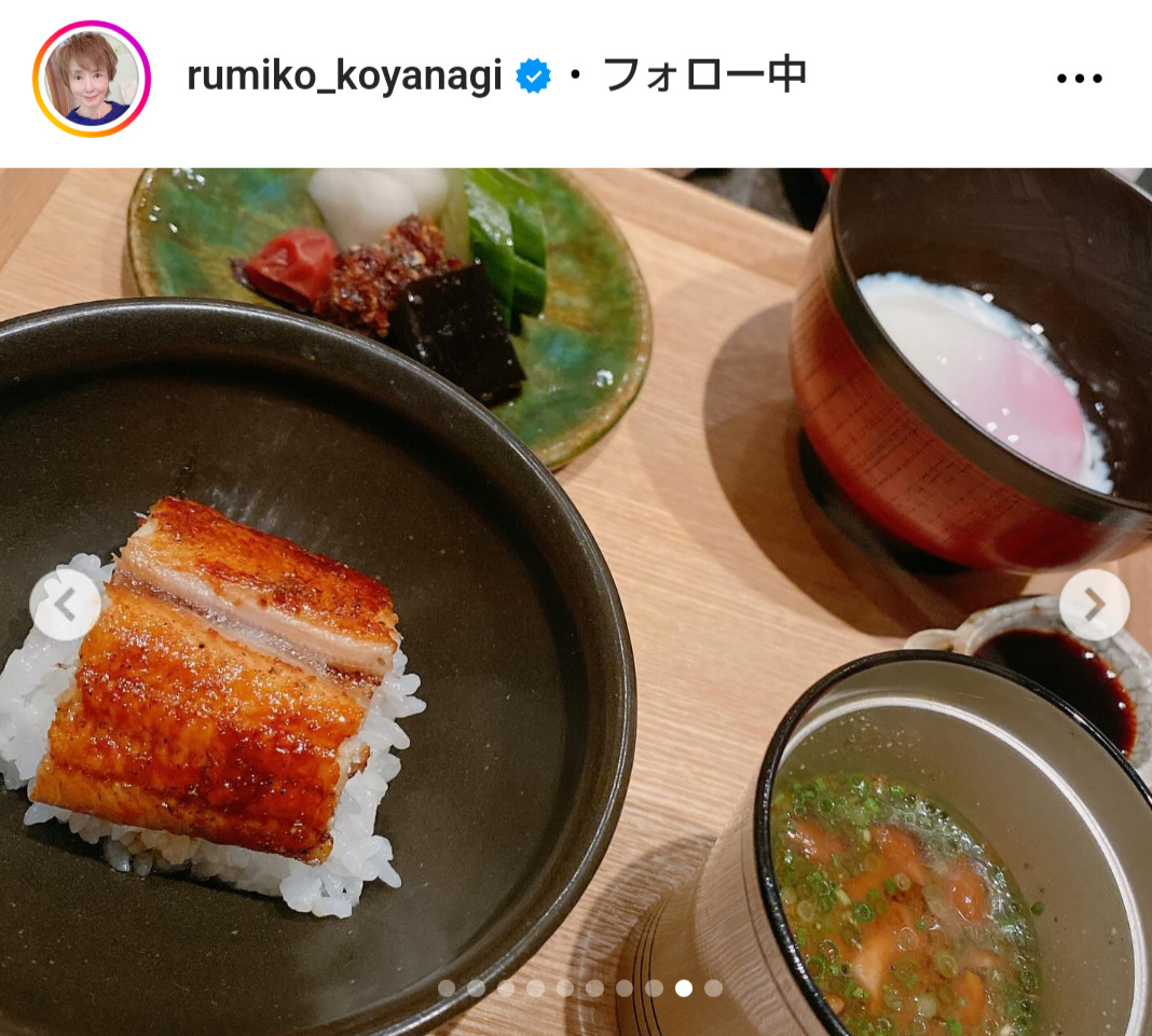 小柳ルミ子のインスタグラムから