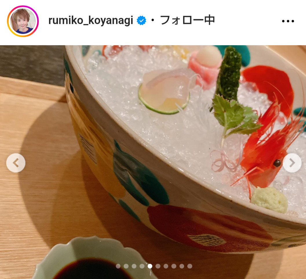 小柳ルミ子のインスタグラムから