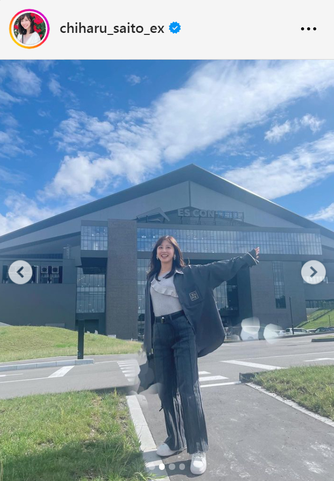 斎藤ちはるアナのインスタグラムから