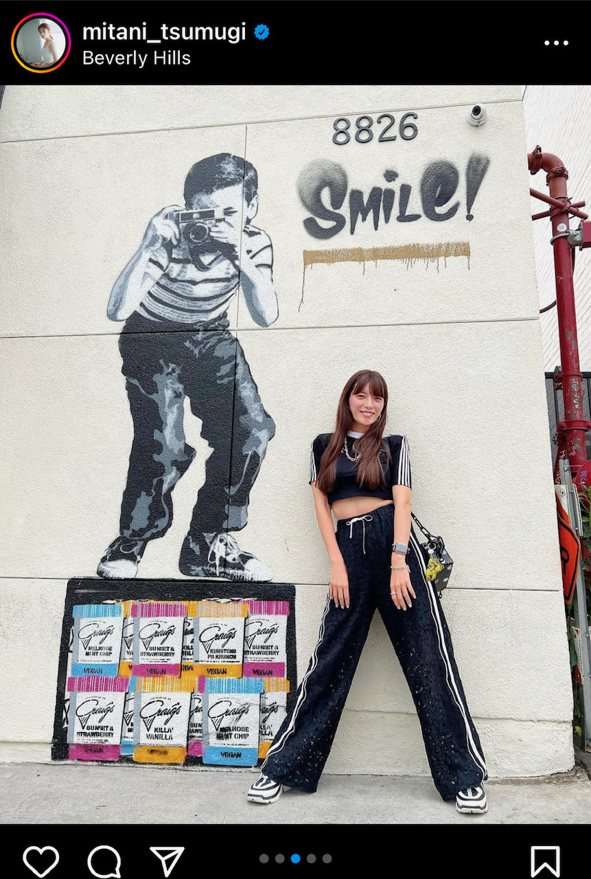 三谷紬アナのインスタグラムから