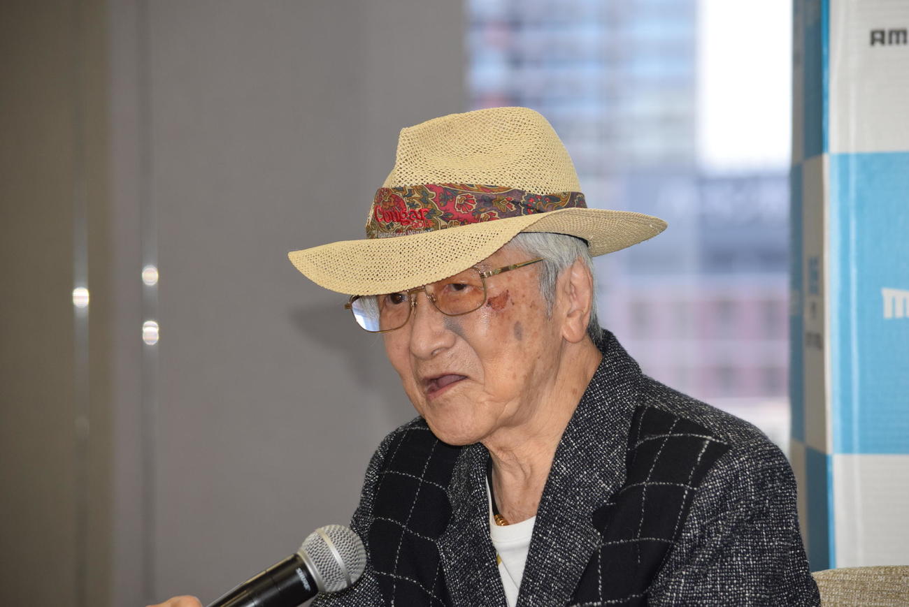 「ありがとう浜村淳です」の平日の放送の終了を発表した浜村淳（撮影・阪口孝志）