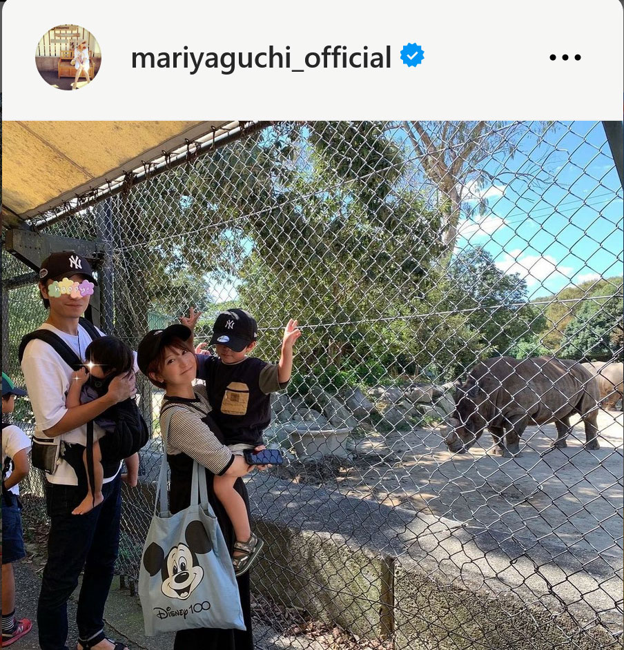矢口真里のインスタグラムから