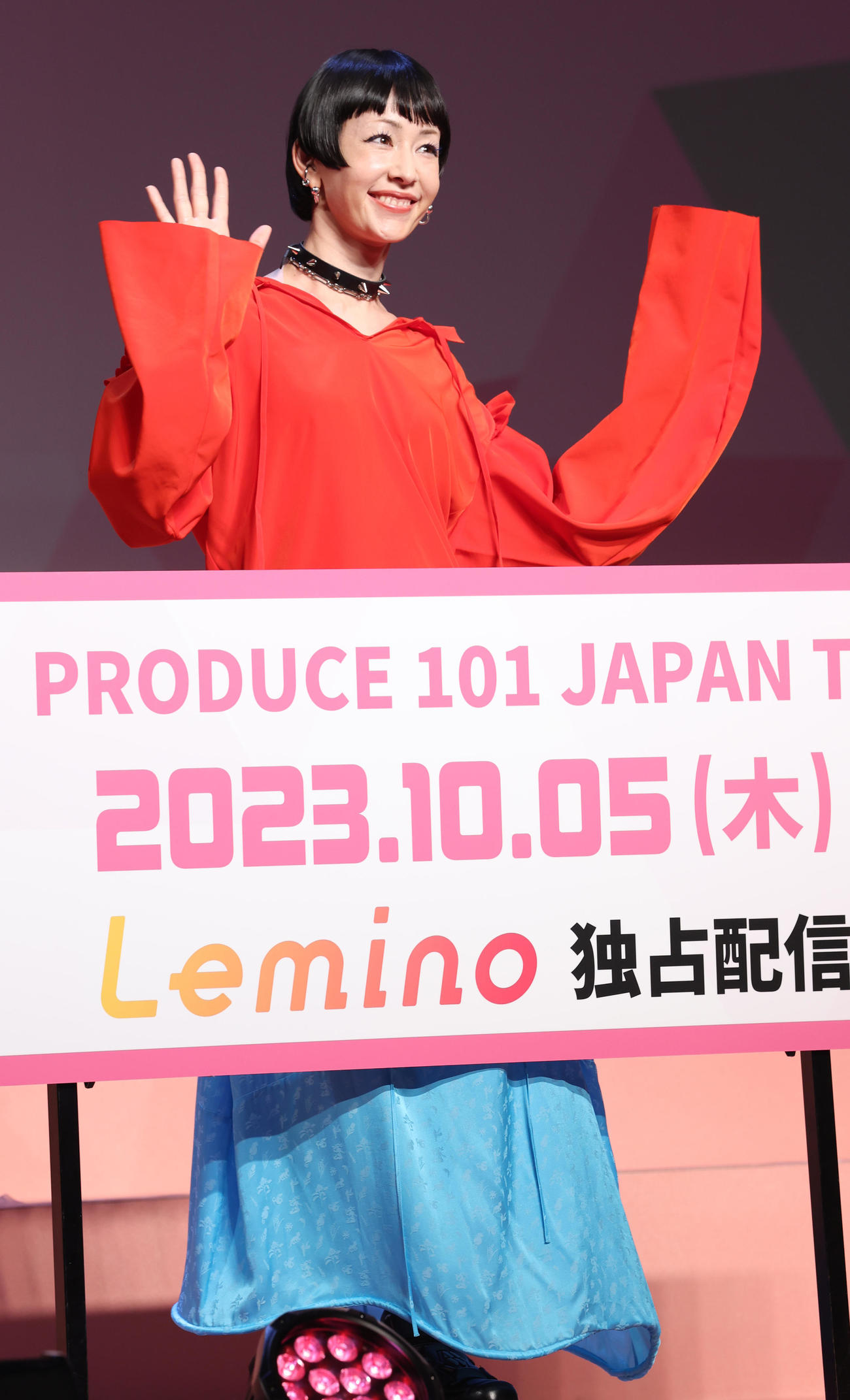 「PRODUCE 101 JAPAN THE GIRLS」発表記者会見に登場した「PRODUCE 101 JAPAN THE GIRLS」発表記者会見に登場した国民プロデューサー代表の木村カエラ（撮影・野上伸悟）