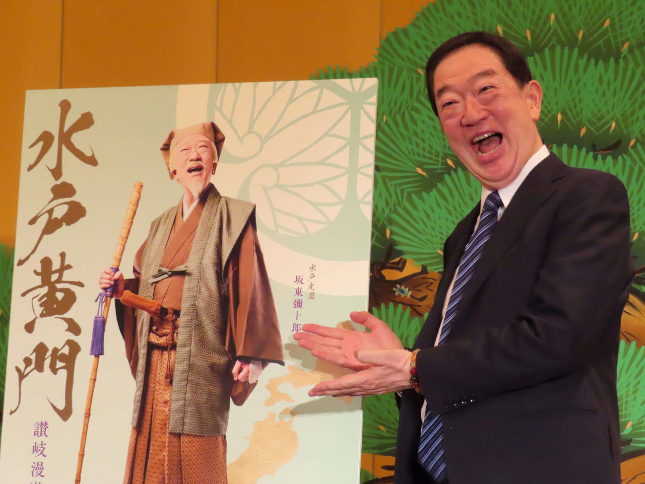 「錦秋大歌舞伎」で「水戸黄門」に出演する坂東彌十郎