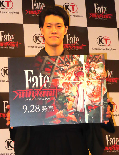 コーエーテクモゲームス「Fate／Samurai Remnant」完成発表会に出席した霜降り明星の粗品