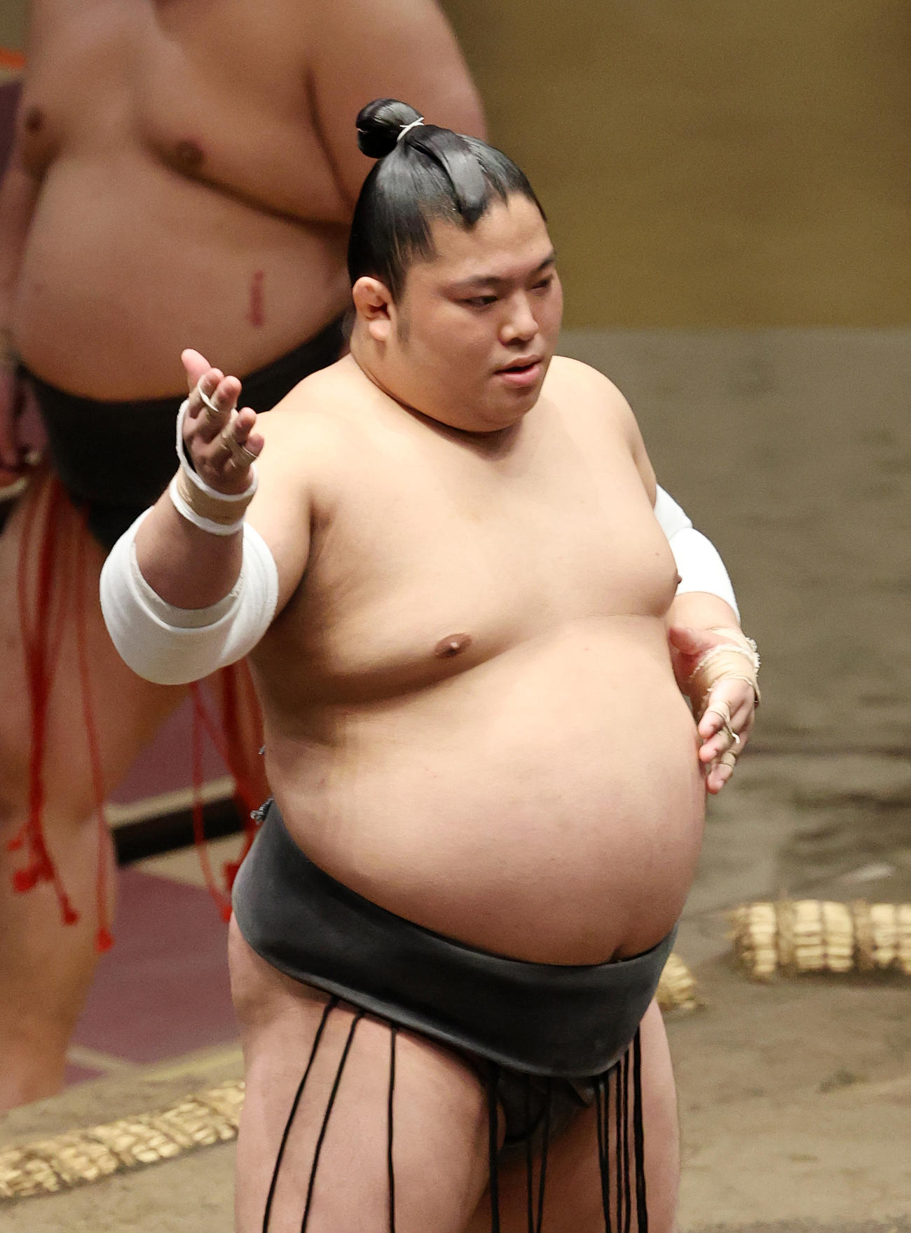 大相撲力士時代の富栄ドラム（2020年7月20日撮影）