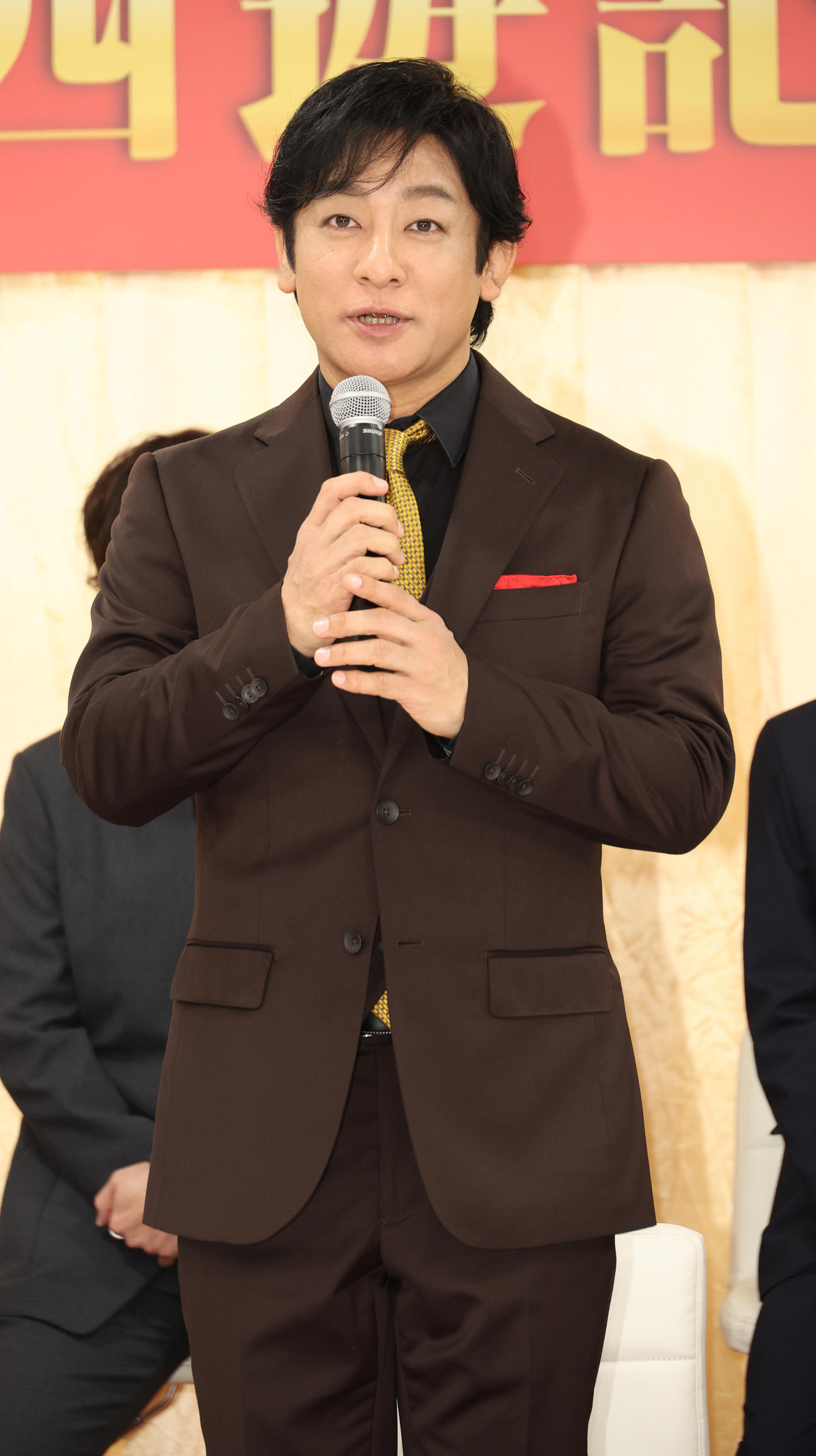 舞台「西遊記」製作発表を行った片岡愛之助（撮影・中島郁夫）