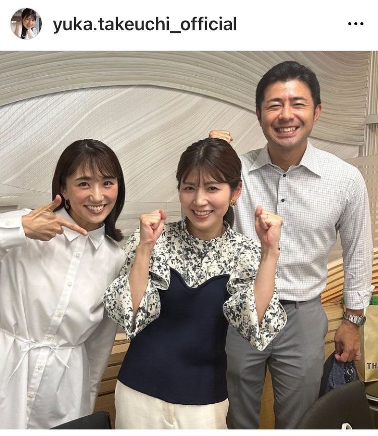 フジテレビ竹内友佳アナのインスタグラムから