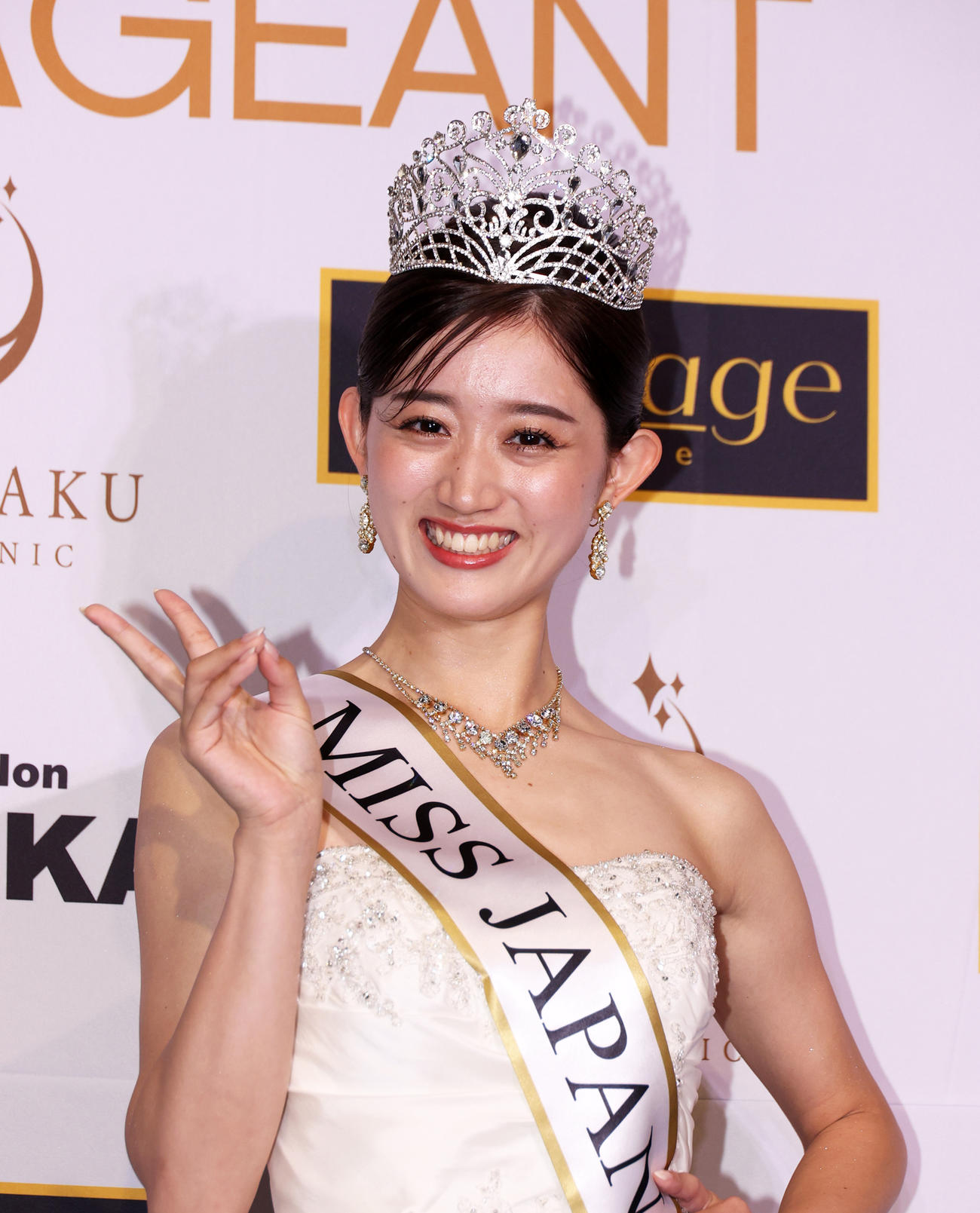 2023ミス・ジャパングランプリに輝いた佐賀・吉田愛さん（撮影・中島郁夫）