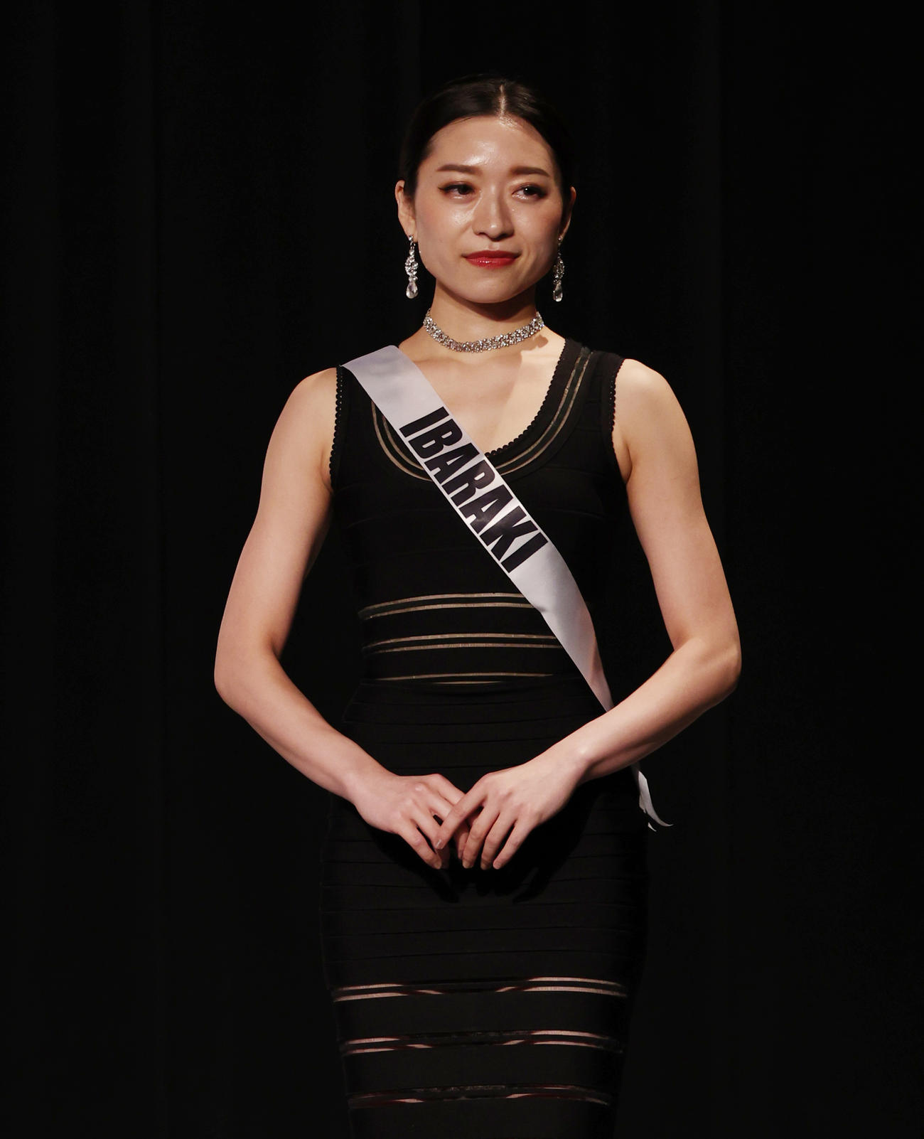 2023ミス・ジャパン参加者の茨城・橋田三令さん（撮影・中島郁夫）