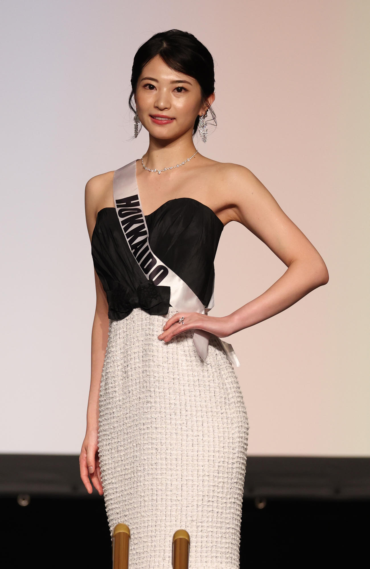 2023ミス・ジャパン参加者の北海道・長谷美幸さん（撮影・中島郁夫）