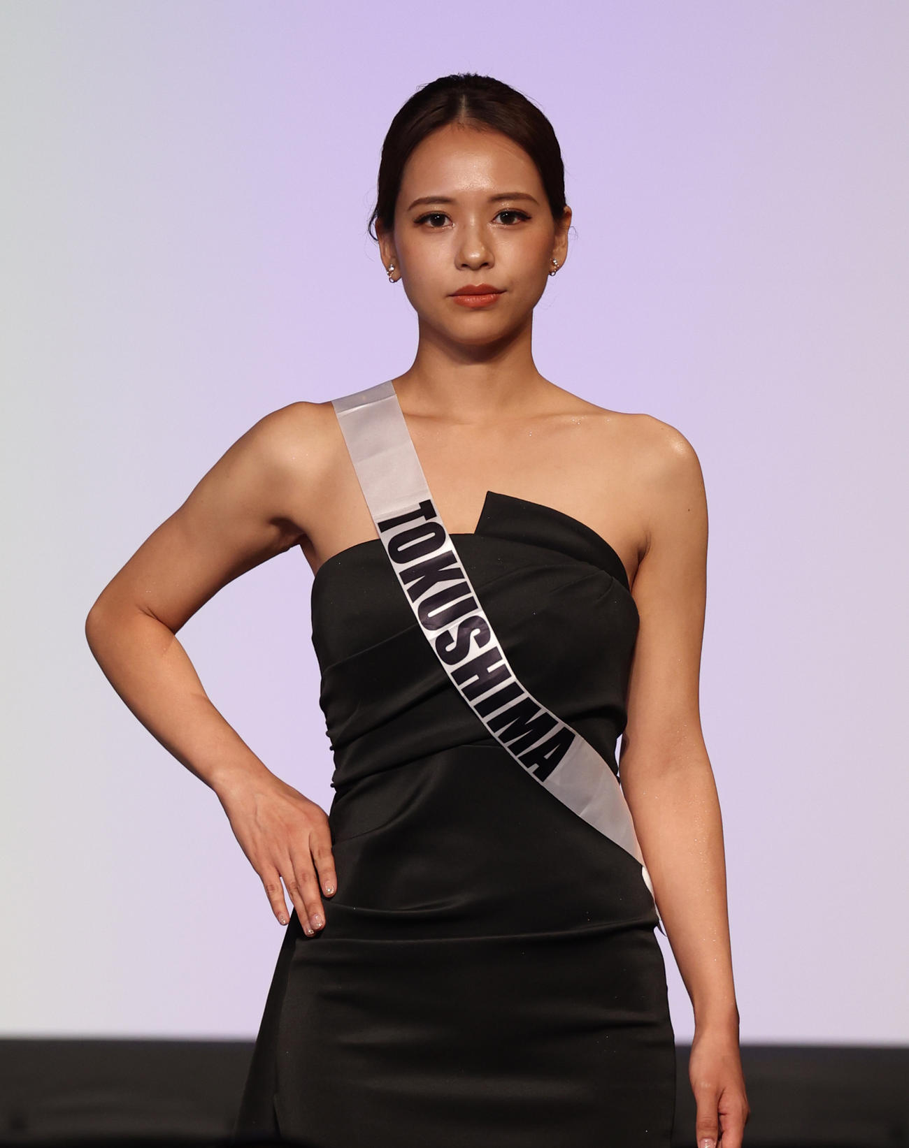 2023ミス・ジャパン参加者の徳島・八神縁さん（撮影・中島郁夫）