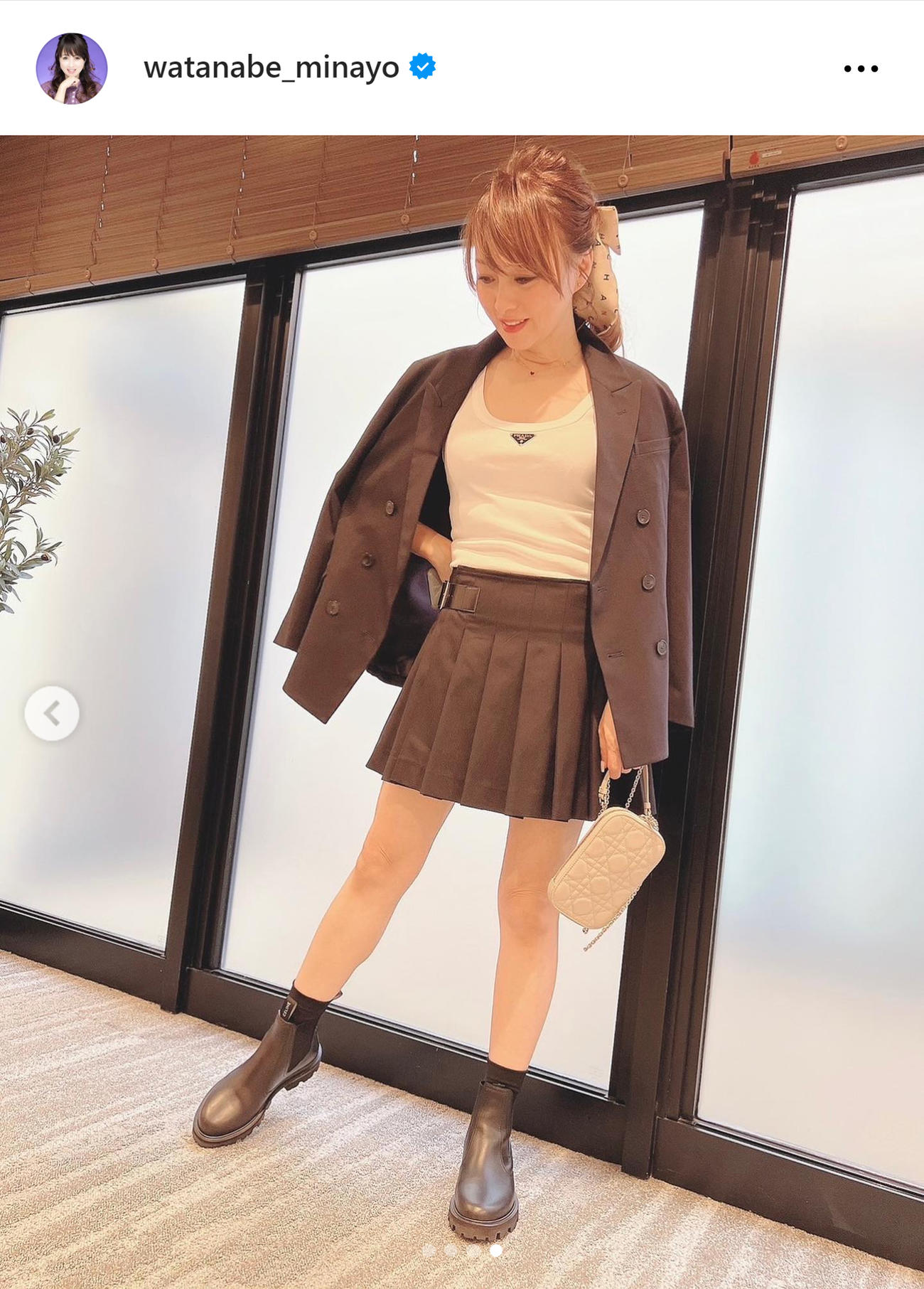 渡辺美奈代のインスタグラムから