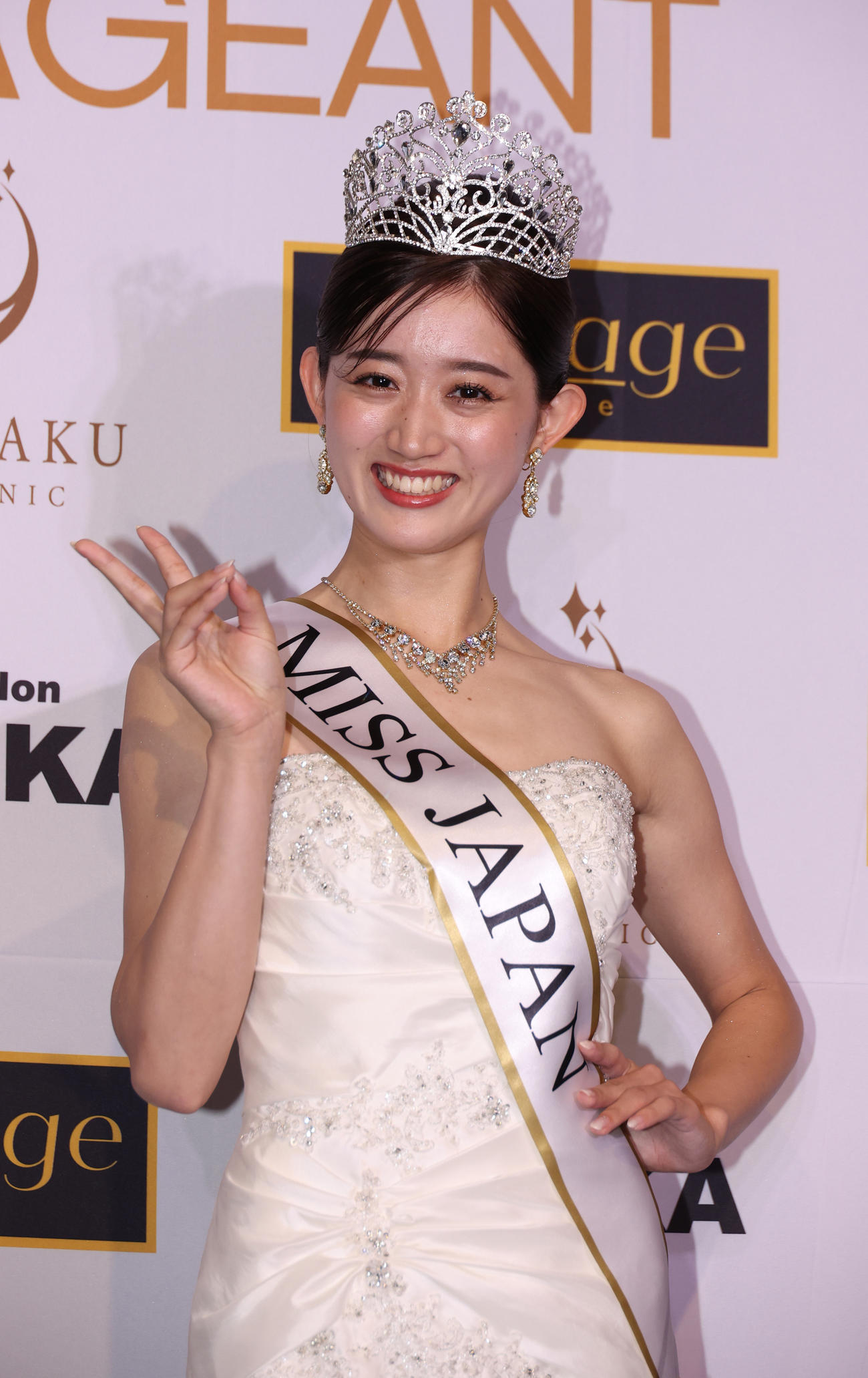 2023ミス・ジャパングランプリに輝いた佐賀・吉田愛さん（撮影・中島郁夫）