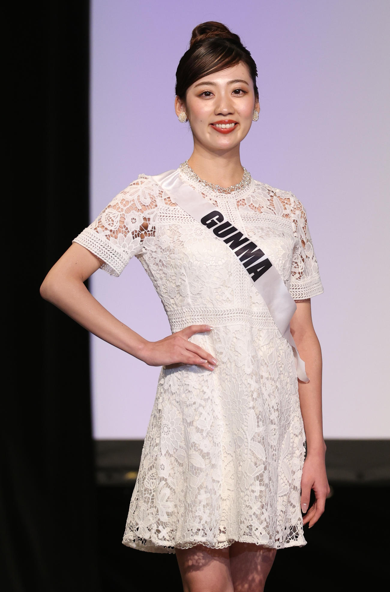 2023ミス・ジャパン参加者の群馬・瀬口華さん（撮影・中島郁夫）