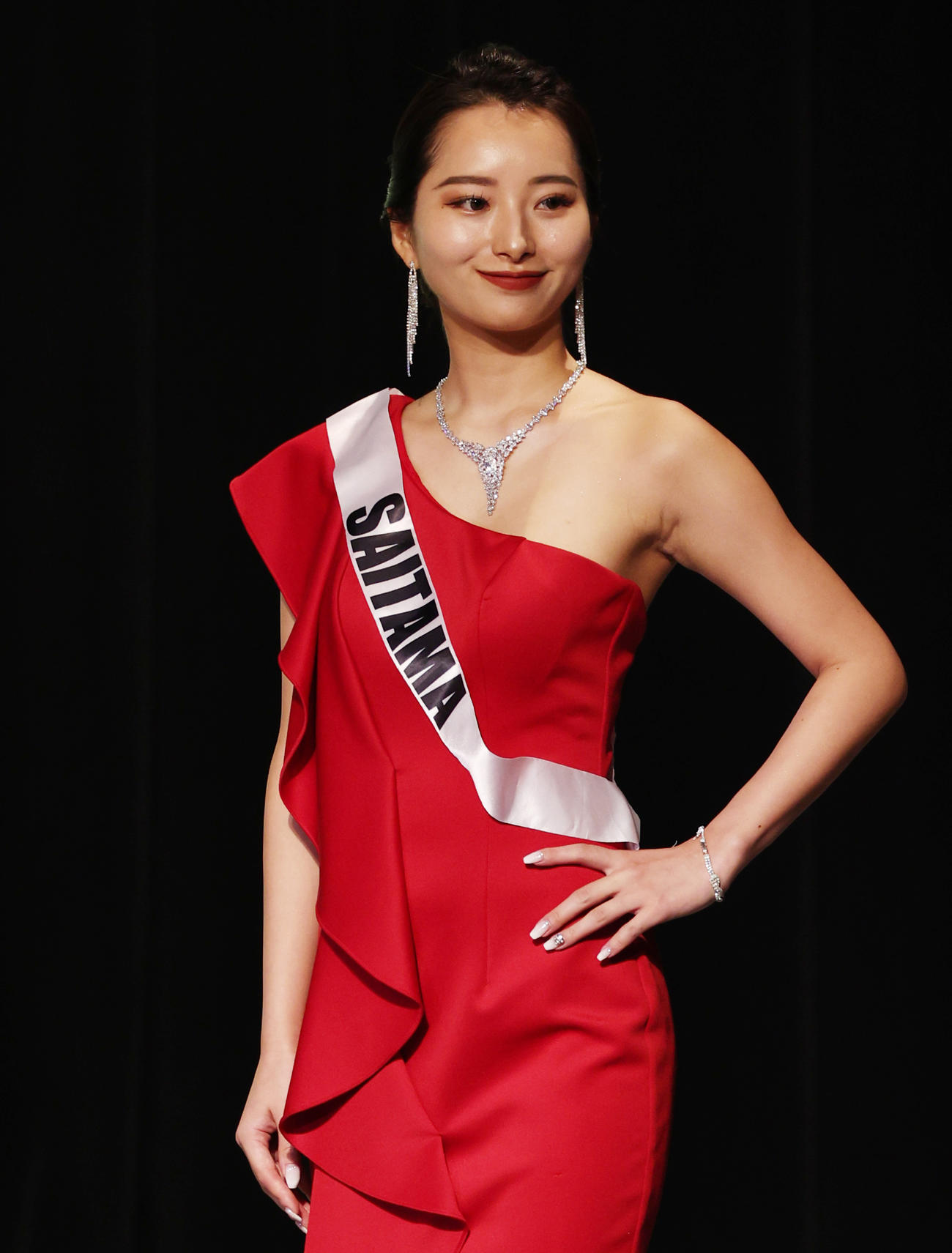 2023ミス・ジャパン参加者の埼玉・八木美夕羽さん（撮影・中島郁夫）