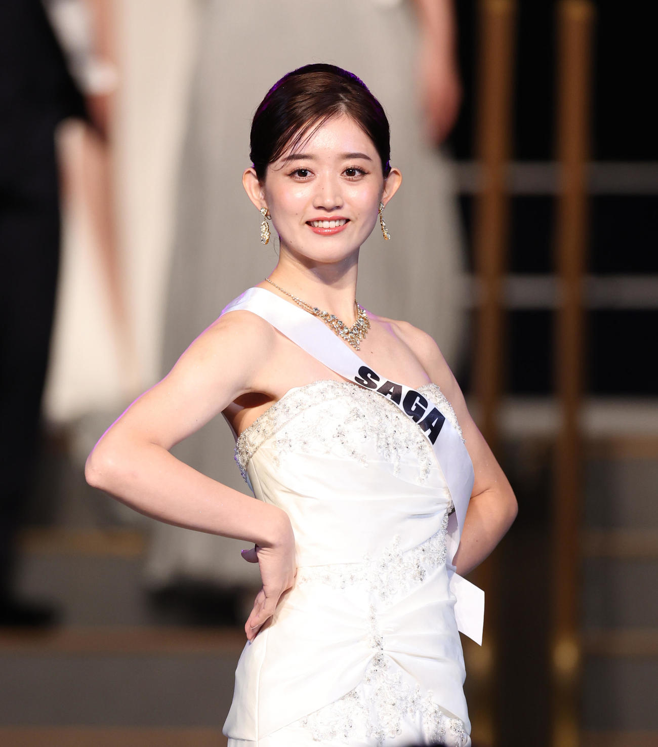 2023ミス・ジャパングランプリに輝いた佐賀・吉田愛さん（撮影・中島郁夫）