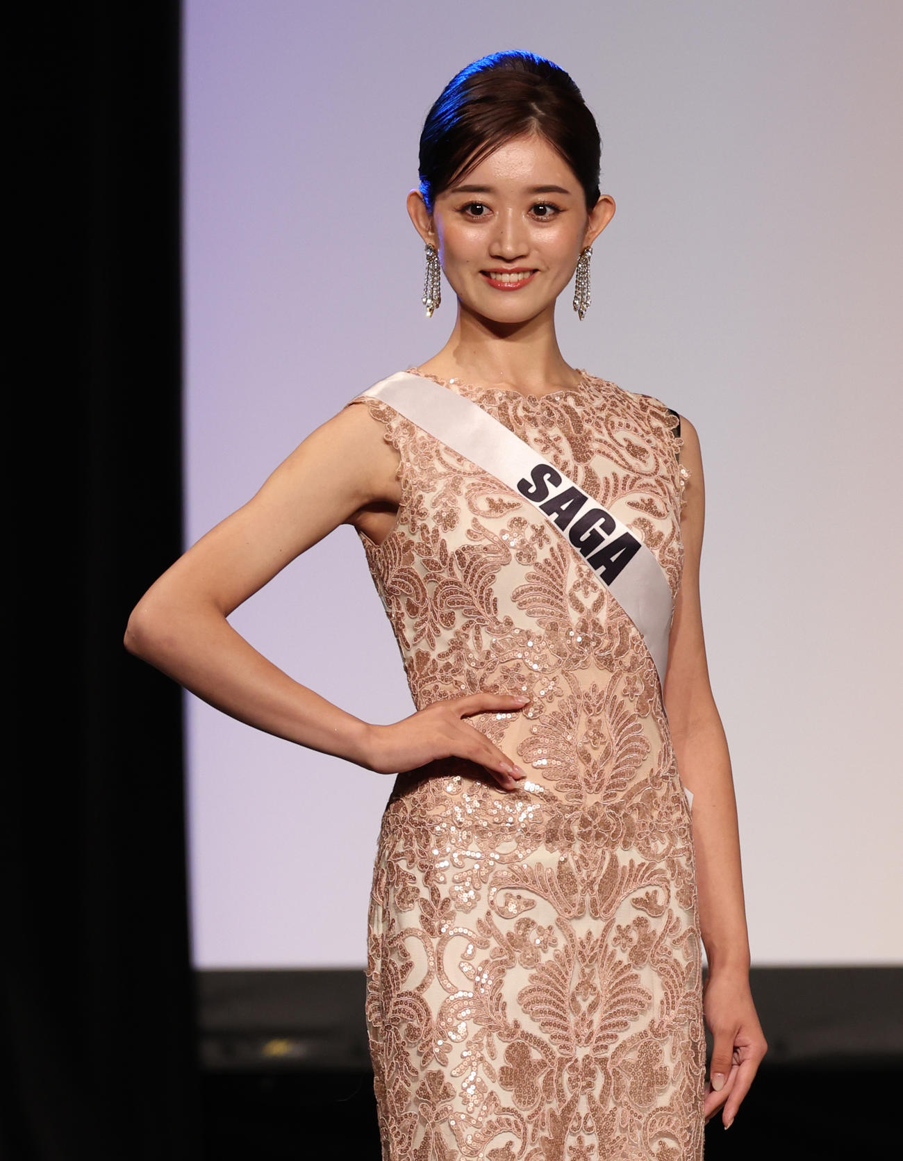 2023ミス・ジャパン参加者の佐賀・吉田愛さん（撮影・中島郁夫）