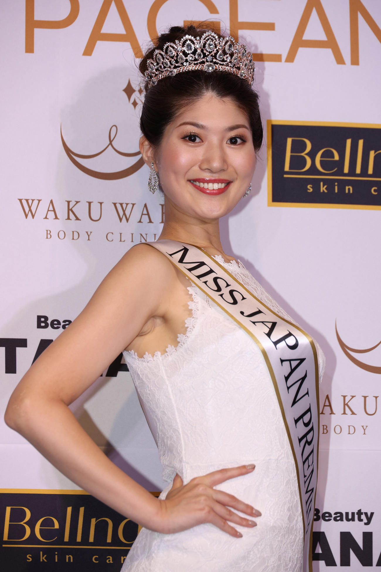 2023ミス・ジャパンプレミアムに輝いた京都・義村歩美さん（撮影・中島郁夫）
