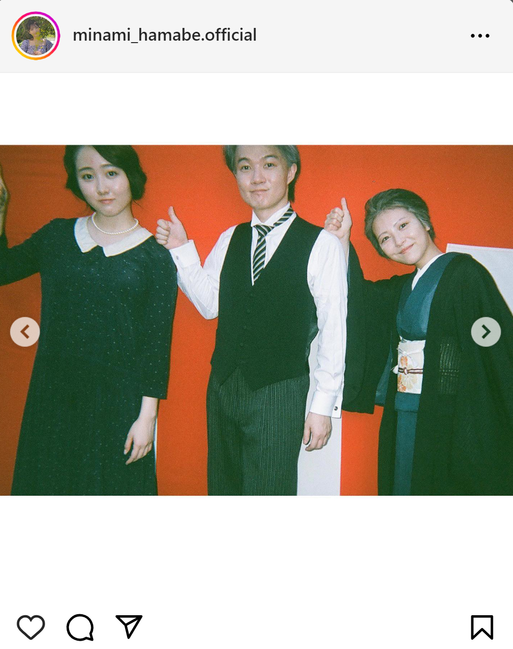 浜辺美波のインスタグラムから