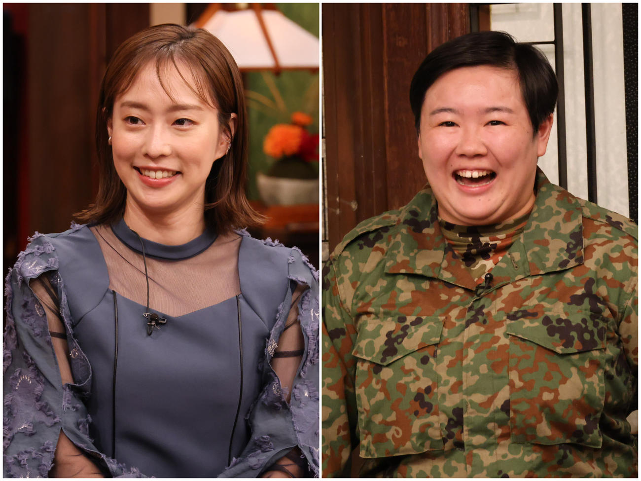 「さんまのまんま秋SP」に出演する石川佳純（左）、やす子（C）カンテレ