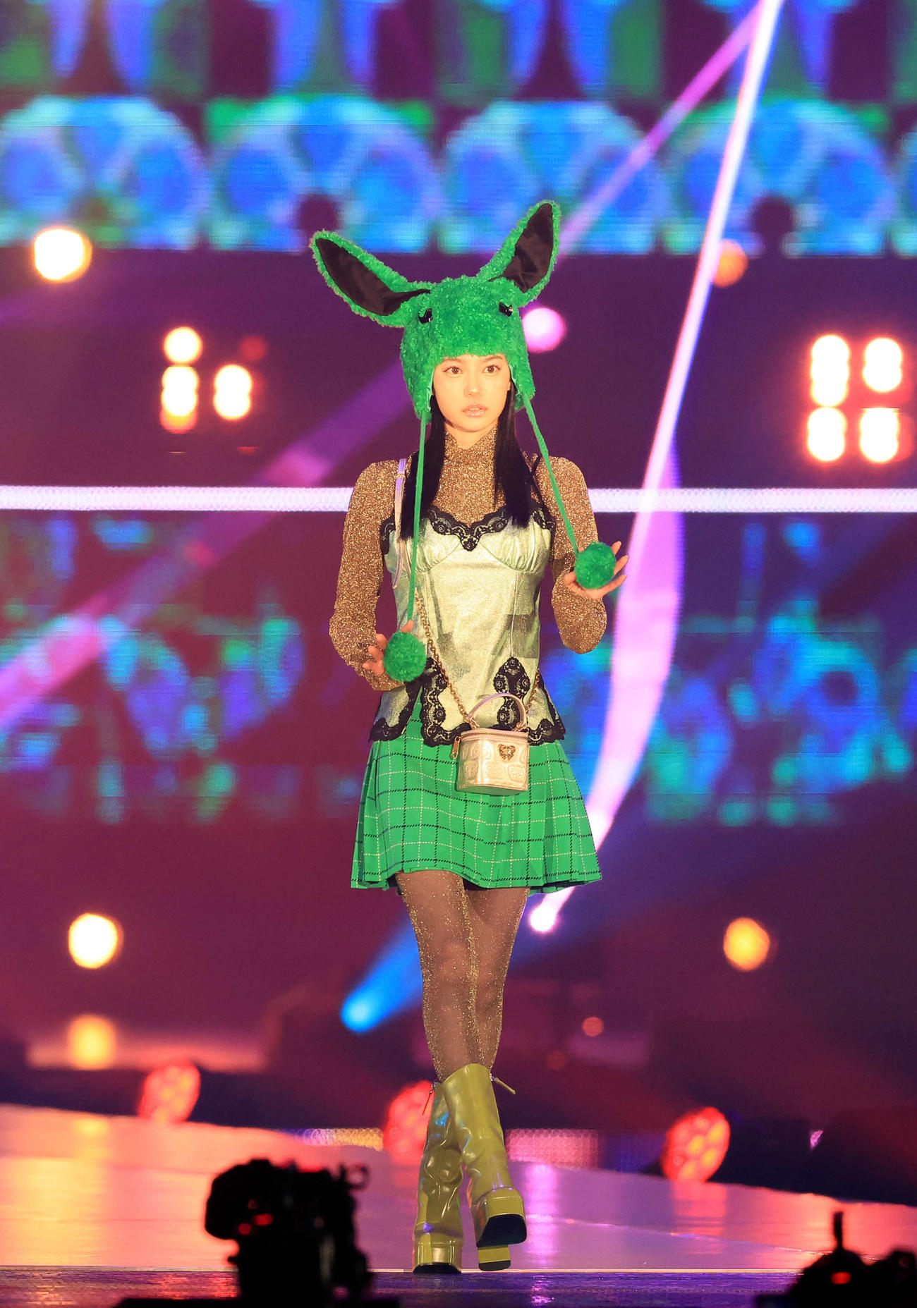 「Rakuten GirlsAward 2023 A／W」に登場したなごみ（撮影・浅見桂子）