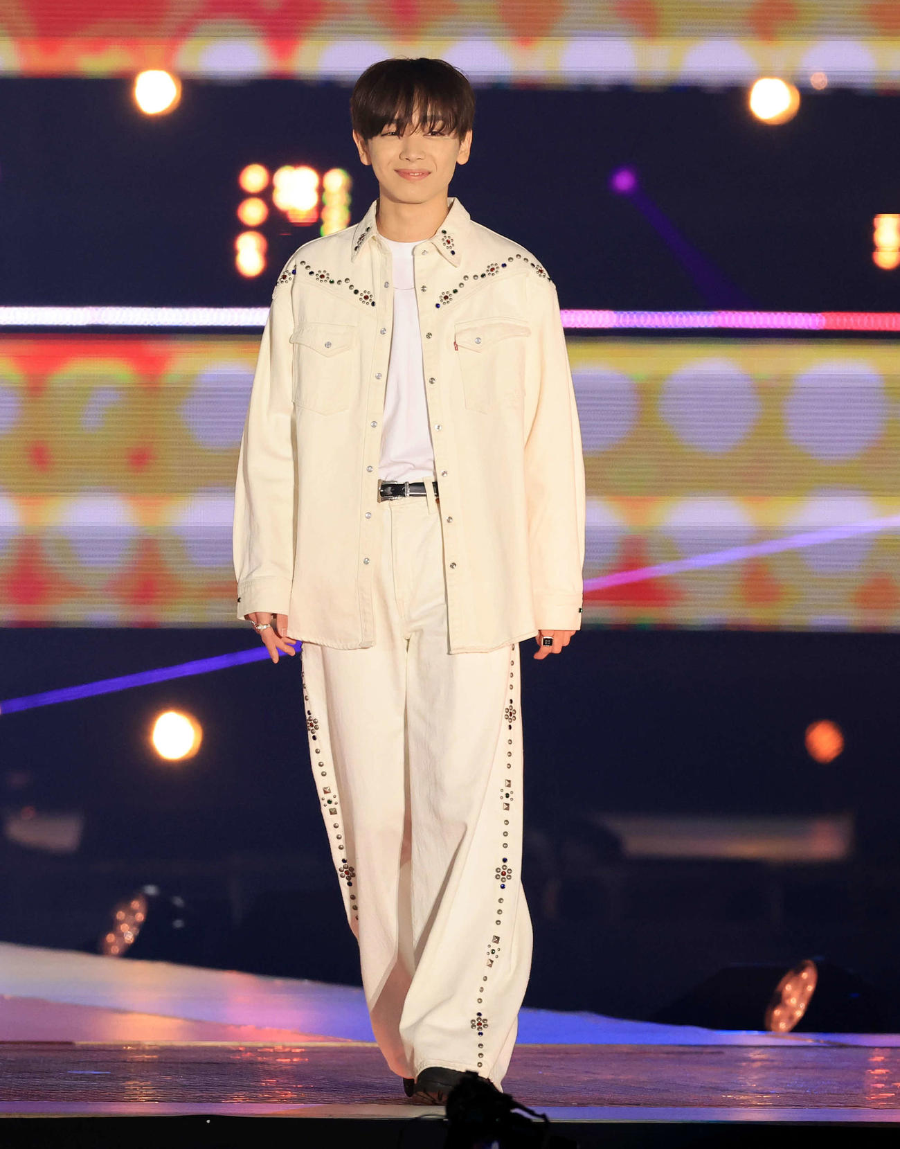「Rakuten GirlsAward 2023 A／W」に登場した宮世琉弥（撮影・浅見桂子）