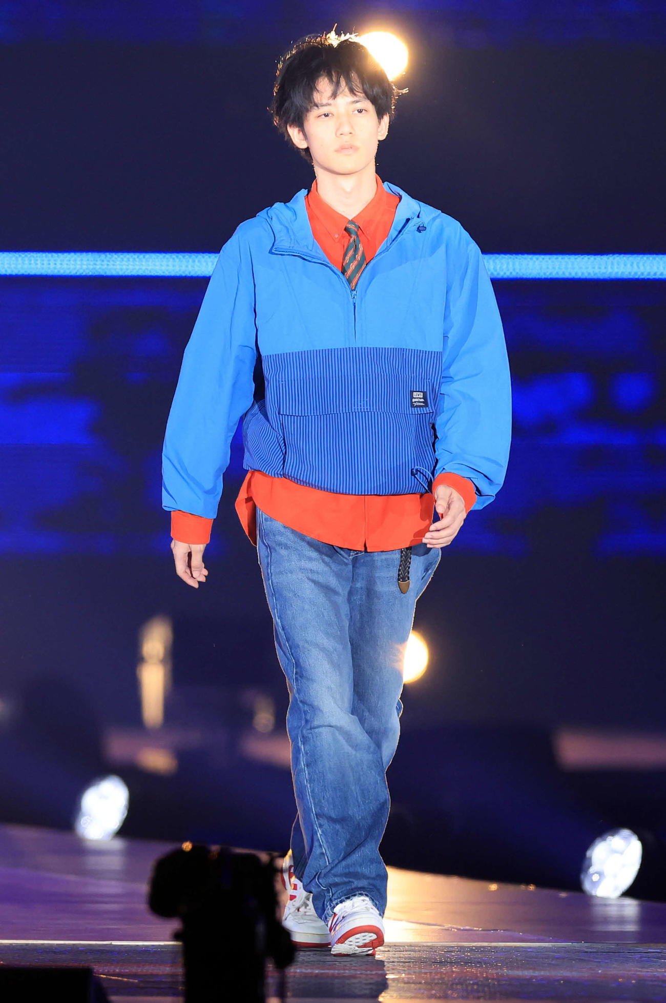 「Rakuten GirlsAward 2023 A／W」に登場した樋之津琳太郎（撮影・浅見桂子）