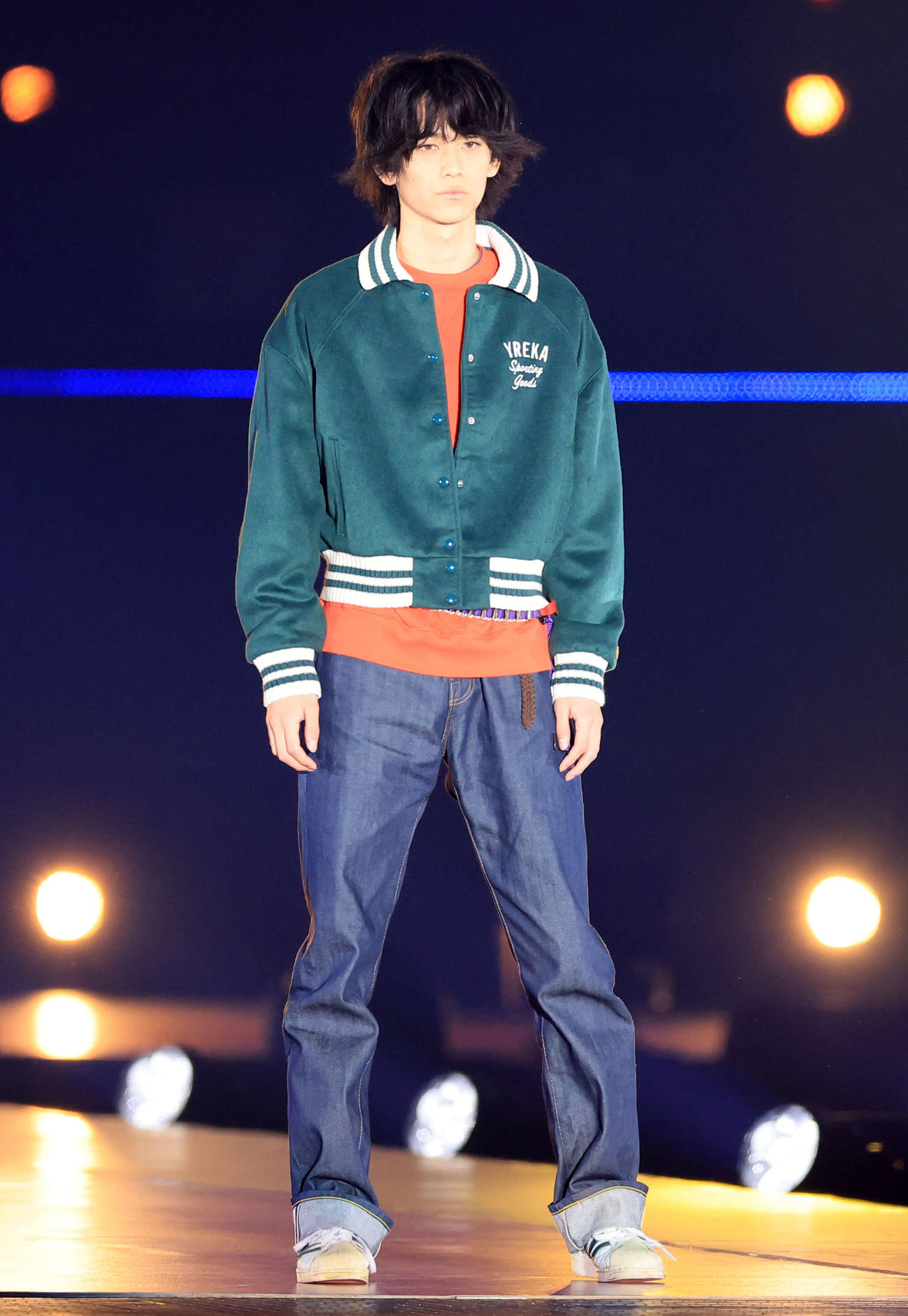 「Rakuten GirlsAward 2023 A／W」に登場した小方蒼介（撮影・浅見桂子）