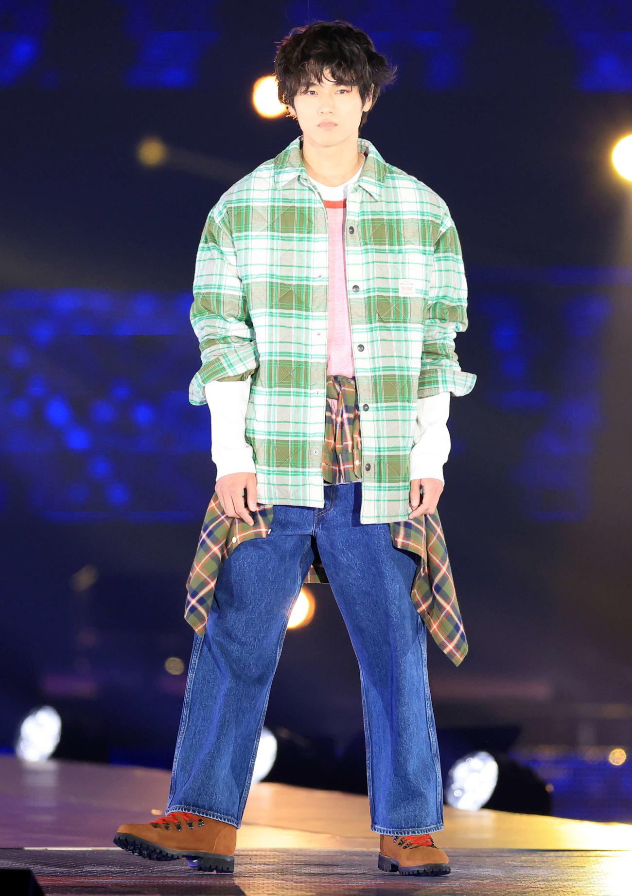 「Rakuten GirlsAward 2023 A／W」に登場した中川大輔（撮影・浅見桂子）