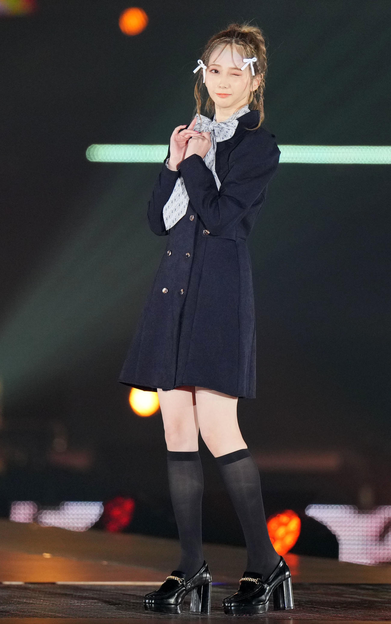 「Rakuten GirlsAward 2023 A／W」に登場した谷崎早耶（撮影・横山健太）