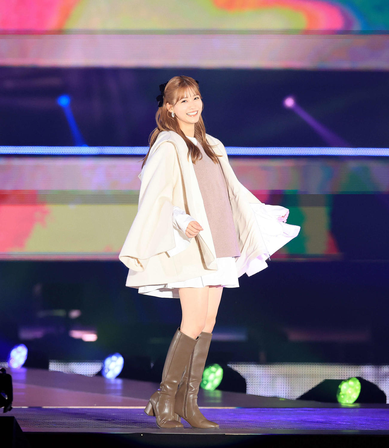 「Rakuten GirlsAward 2023 A／W」に登場した生見愛瑠（撮影・浅見桂子）