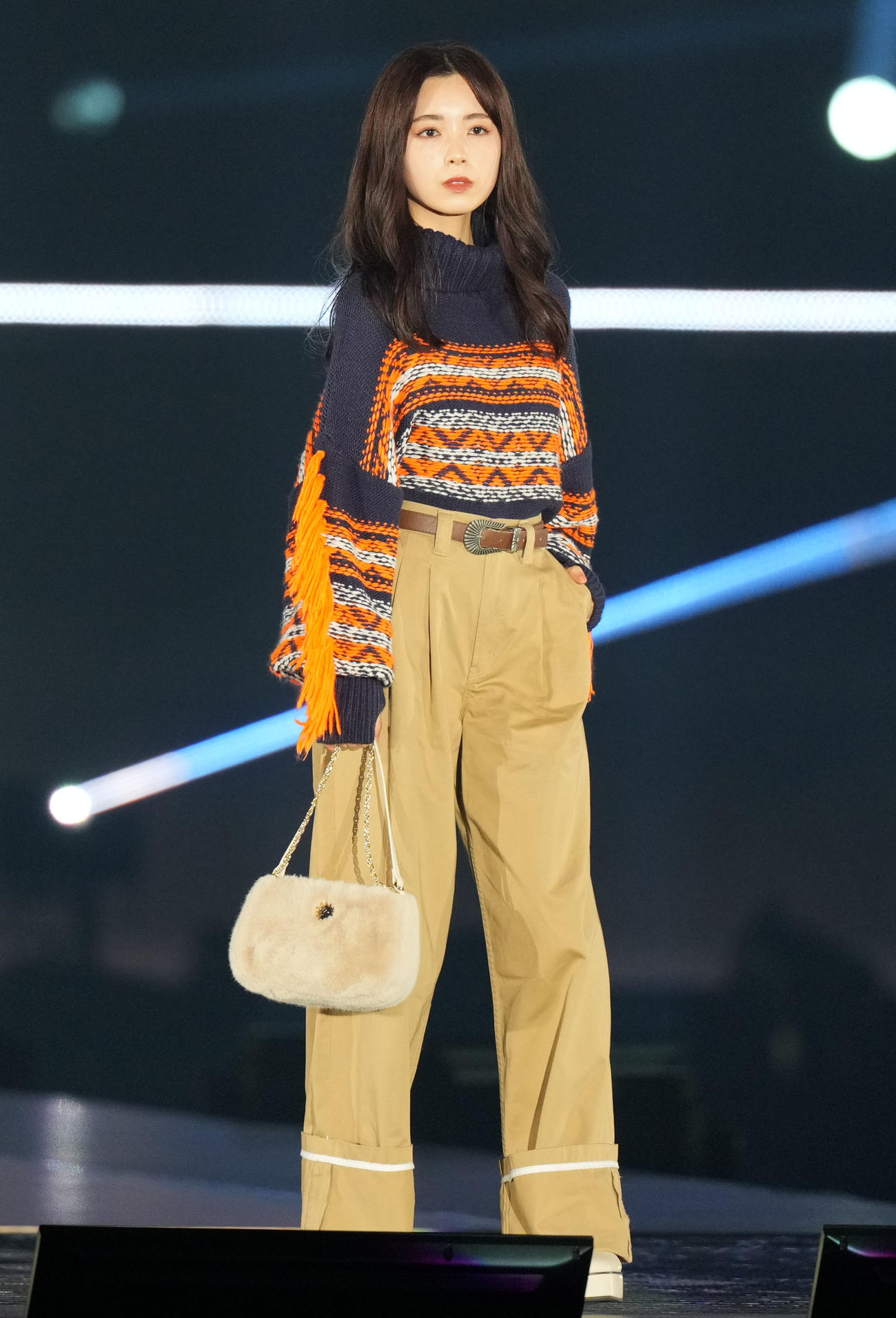 「Rakuten GirlsAward 2023 A／W」に登場した乃木坂46筒井あやめ（撮影・横山健太）