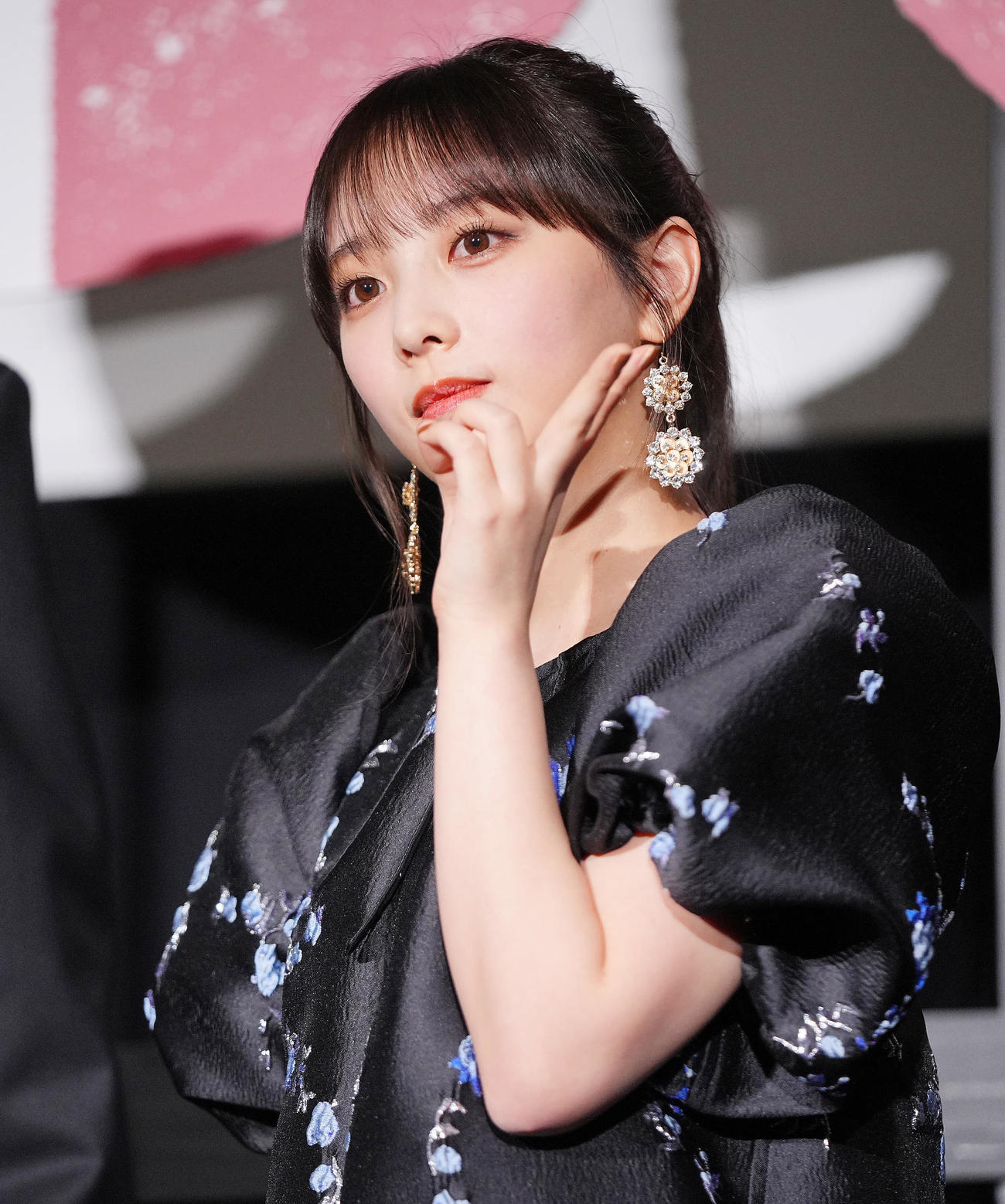映画「OUT」完成披露上映会　乃木坂46の与田祐希＝2023年10月1日